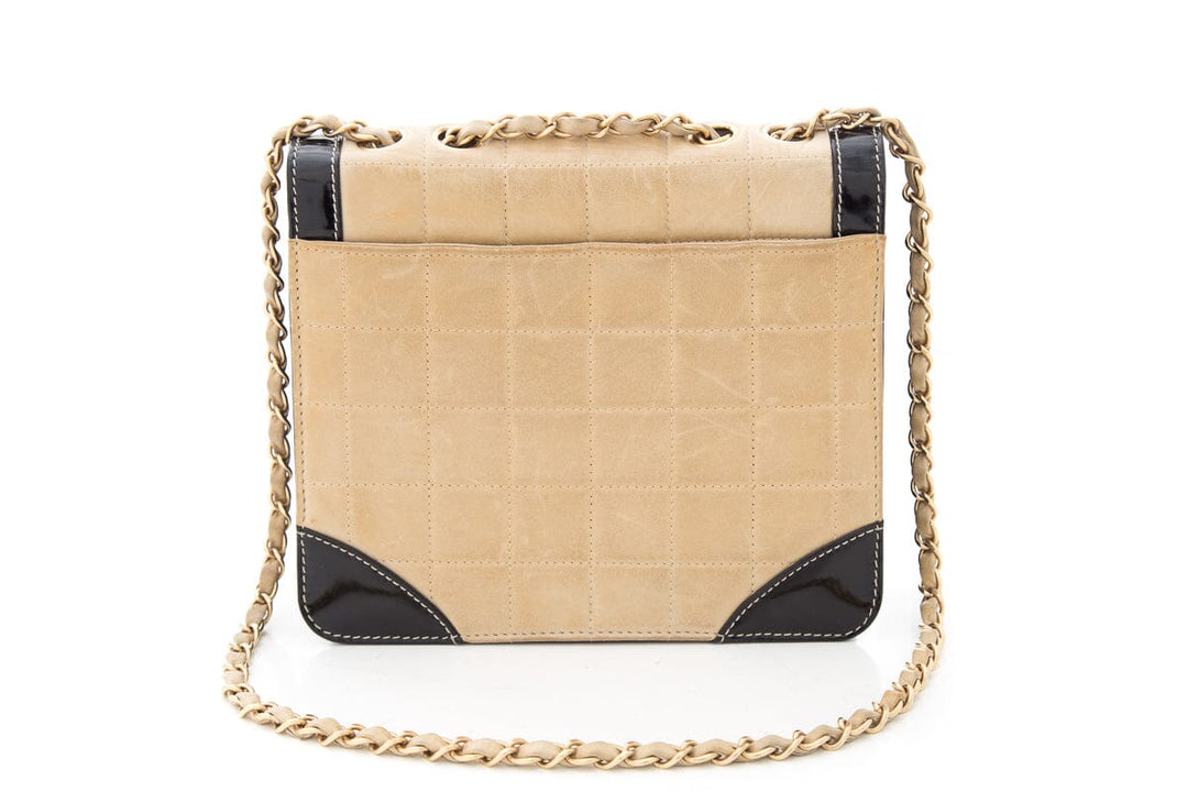 Top Quality Chanel 2000 Beige &  Black Chocolate Bar Handbag