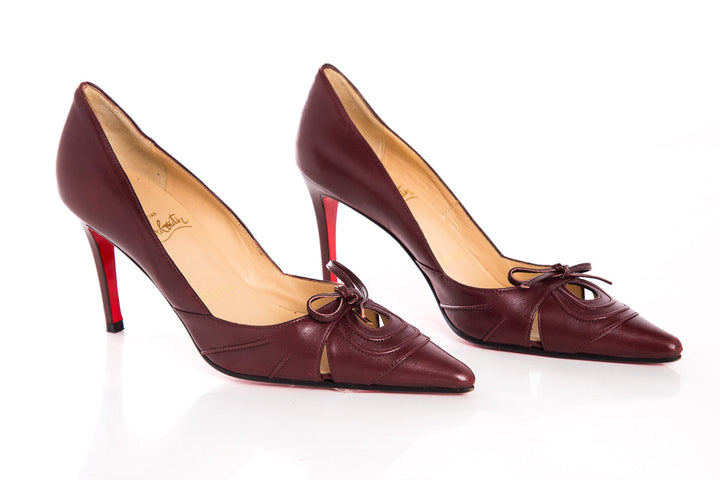 Christian Louboutin Burgundy Pumps SZ 36.5