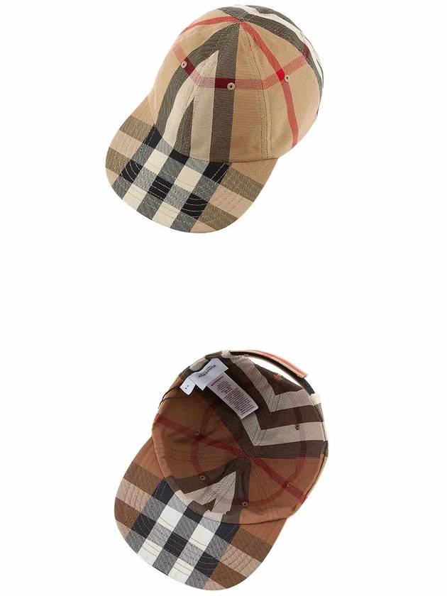 Burberry Reversible Vintage Check Cotton Ball Cap Archive Beige