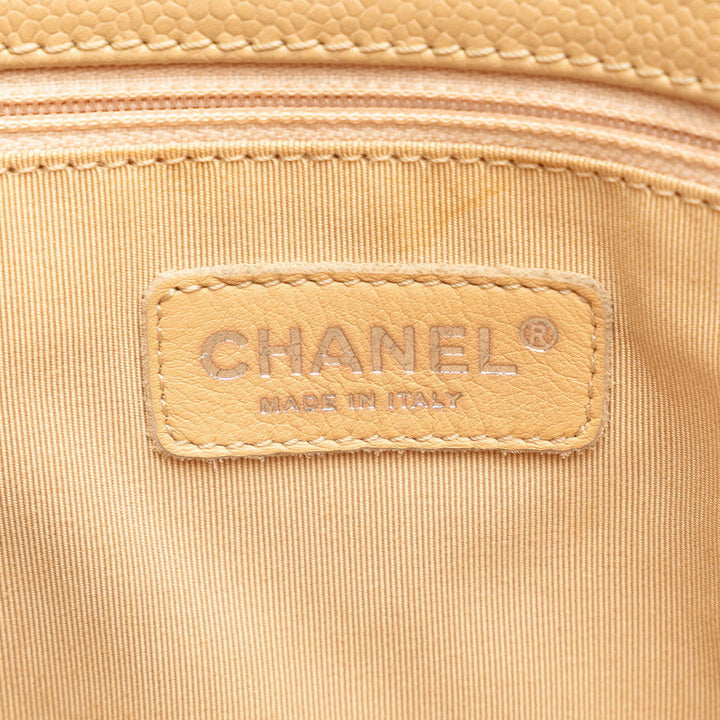Top Quality Chanel Mattress Chain  Bag Beige ilver Caviar S Lady Chanel