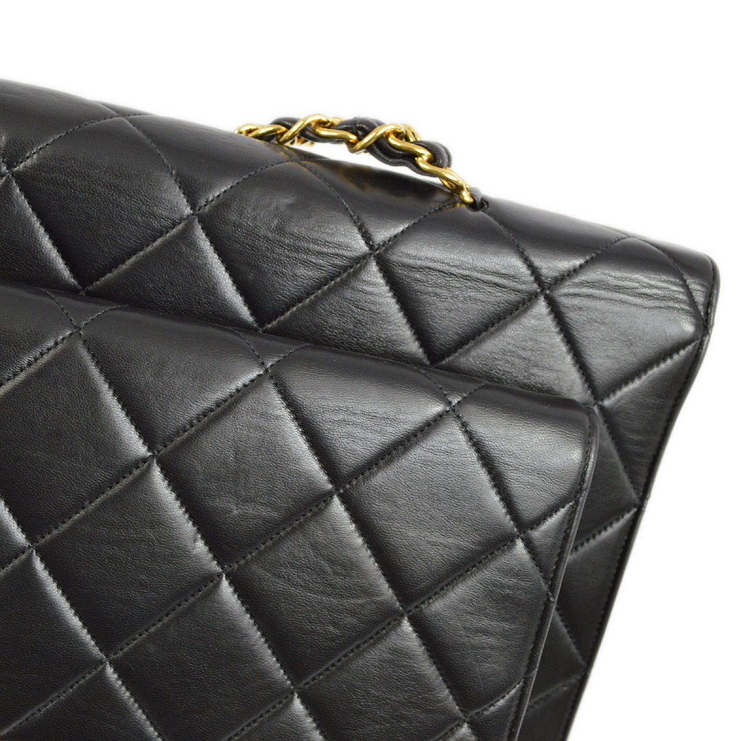 Top Quality Chanel Black Lambskin Briefcase Business Handbag