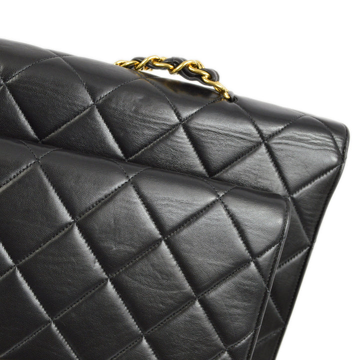 Top Quality Chanel Black Lambskin Briefcase Business Handbag