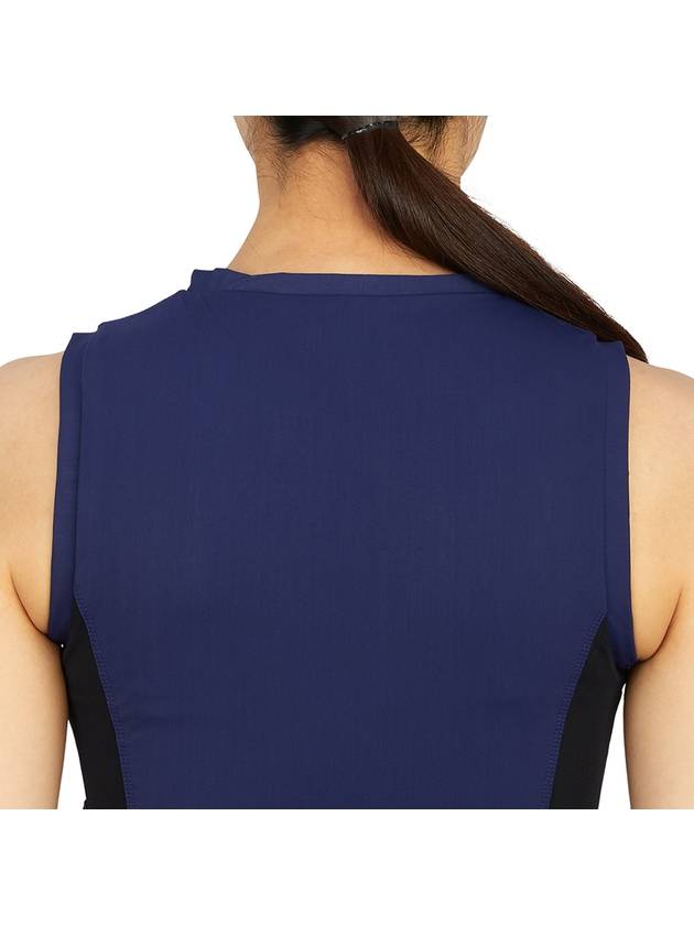 Burberry TB Logo Sportive Zip Up Sleeveless Blue