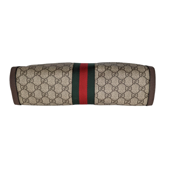 Gucci GG Supreme Monogram Web Medium Ophidia Chain Shoulder Bag