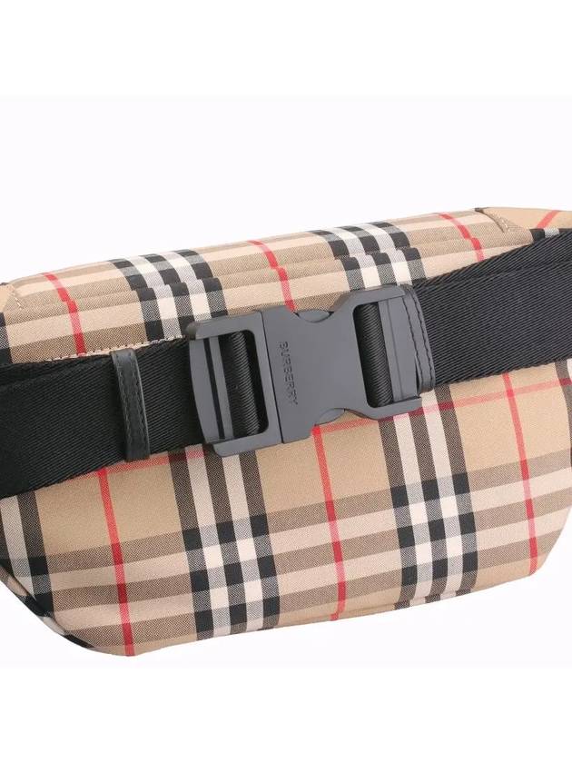 Burberry Medium Vintage Check Bonded Cotton Belt Bag Beige