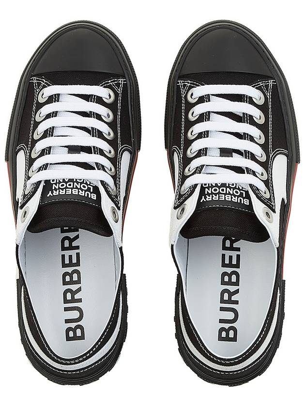 Top Quality Burberry Color Block Logo Detail Low Top Sneakers Black