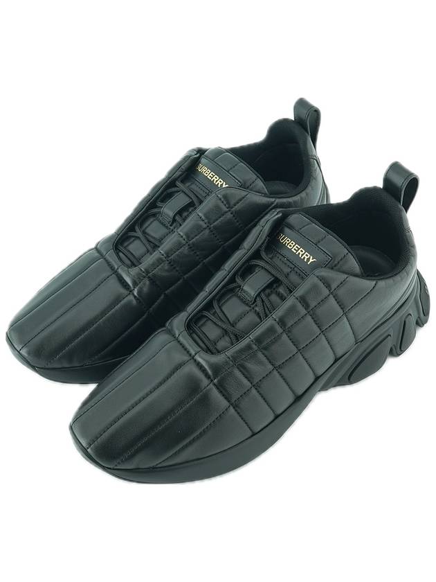 Top Quality Burberry Quilted Leather Classic Low-Top Sneakers Black
