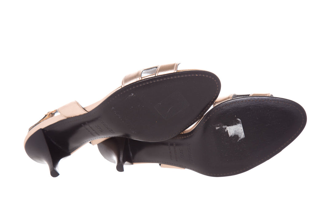 Hermès Metallic Constance Slingbacks SZ 37.5