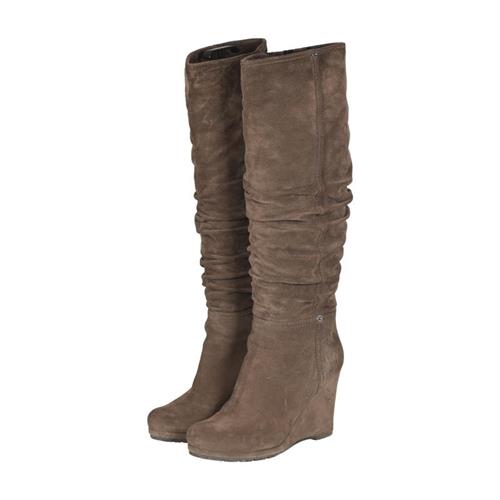 Prada Sport Suede Wedge Boots