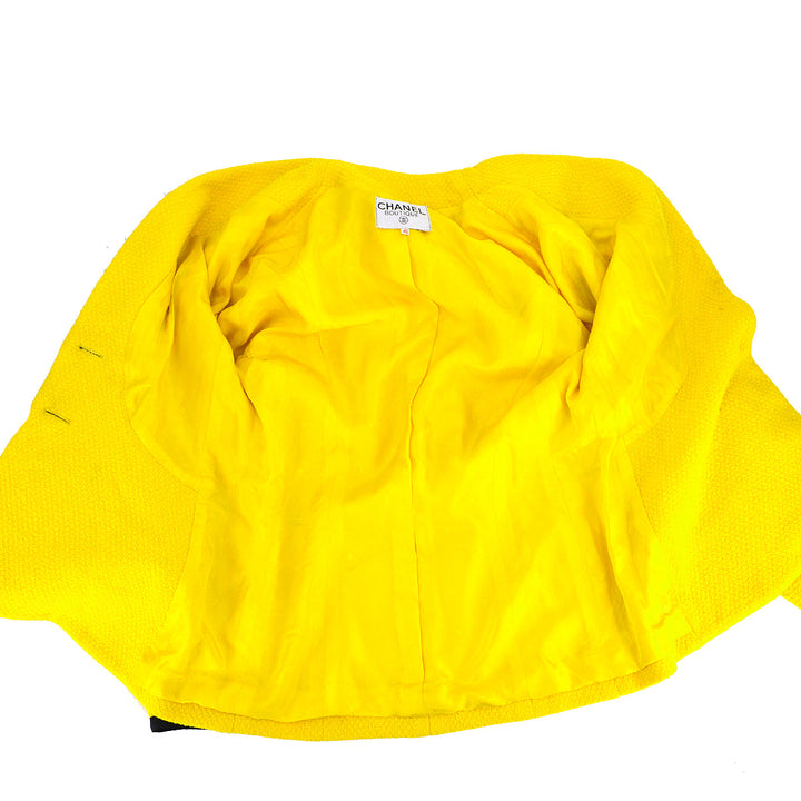 Top Quality Chanel Single Breasted Jacket Yellow #42