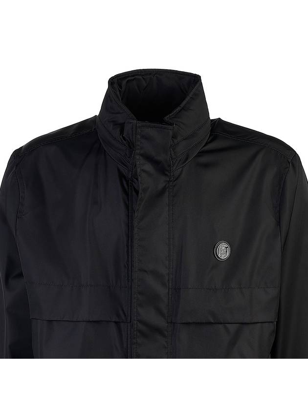 Burberry Packaway Monogram Windbreaker Black