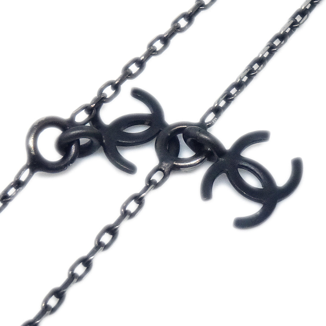 Top Quality Chanel CC Chain Necklace Black 09P