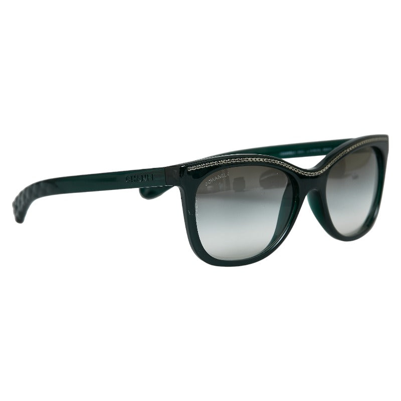 Top Quality Chanel Mattress Chain Sun Glasses 6041 Green Brown Plastic  Chanel