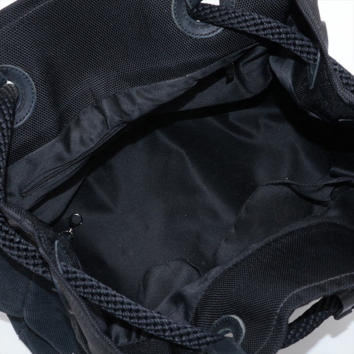 Top Quality Chanel Coco Canvas Leather Tote Bag Black Silver Gold  13th