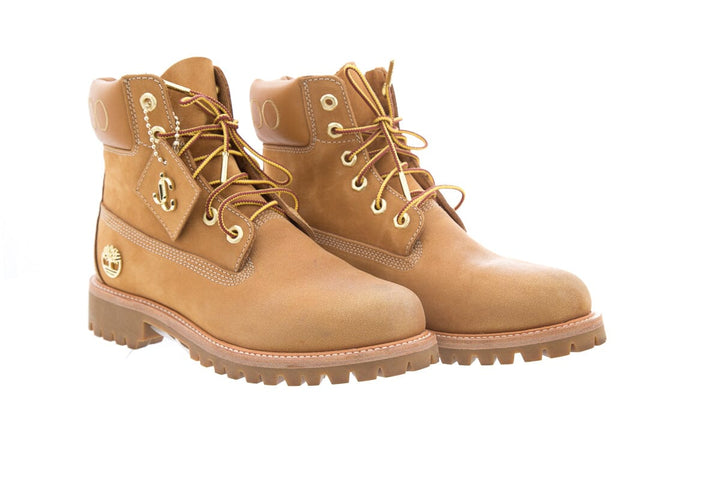 Jimmy Choo x Timberland Wheat NUBUCK Glitter Detail Boots SZ 8.5