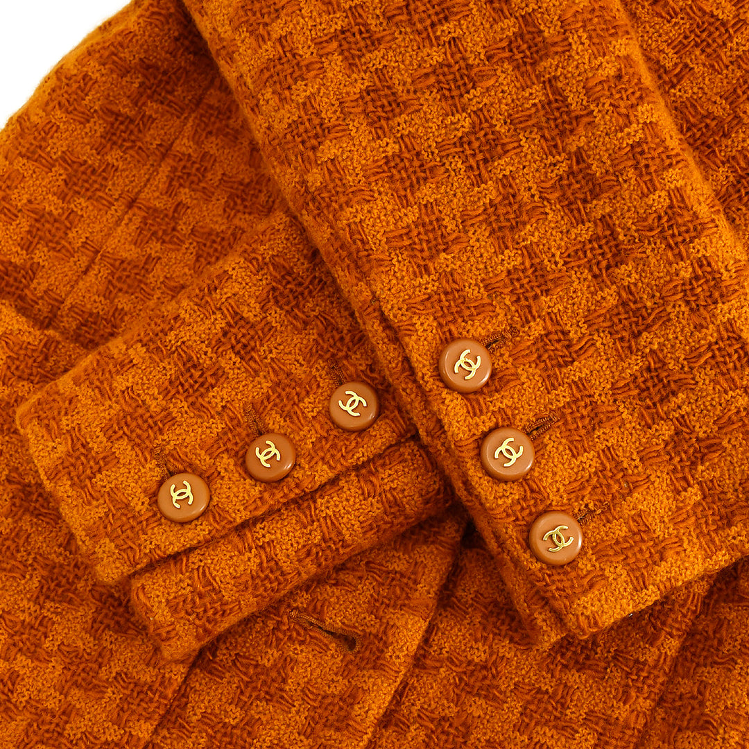 Top Quality Chanel Fall 1995 Fall CC-button tweed blazer #38