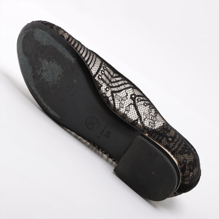 Top Quality Chanel Coco Race Flap Pumps 37  Black Pearl