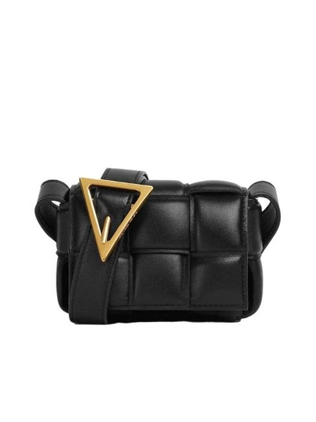 Bottega veneta Candy Cassette Padded Mini Cross Bag Black