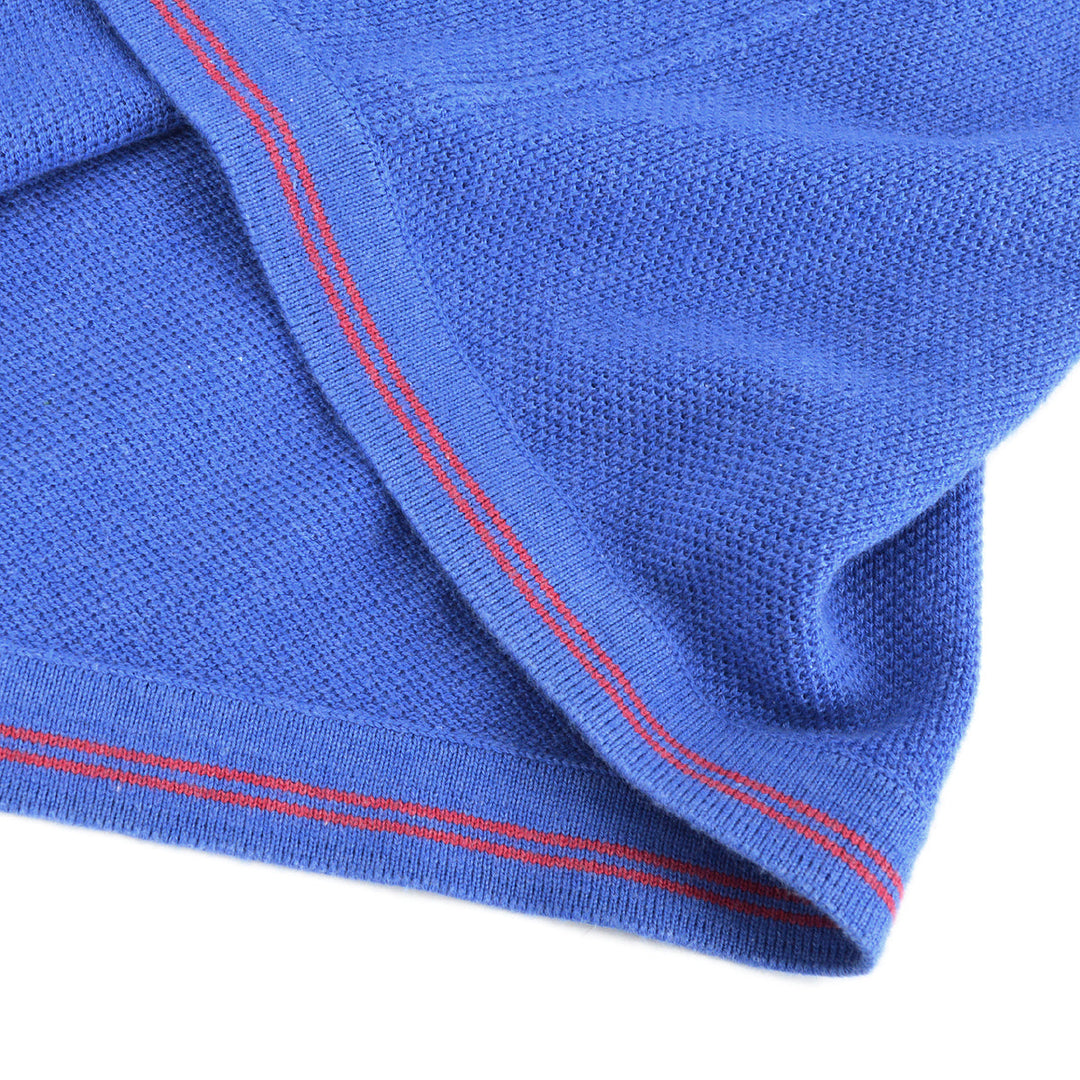 Top Quality Chanel Short Sleeve Knit Tops Shirt Blue 06S #36