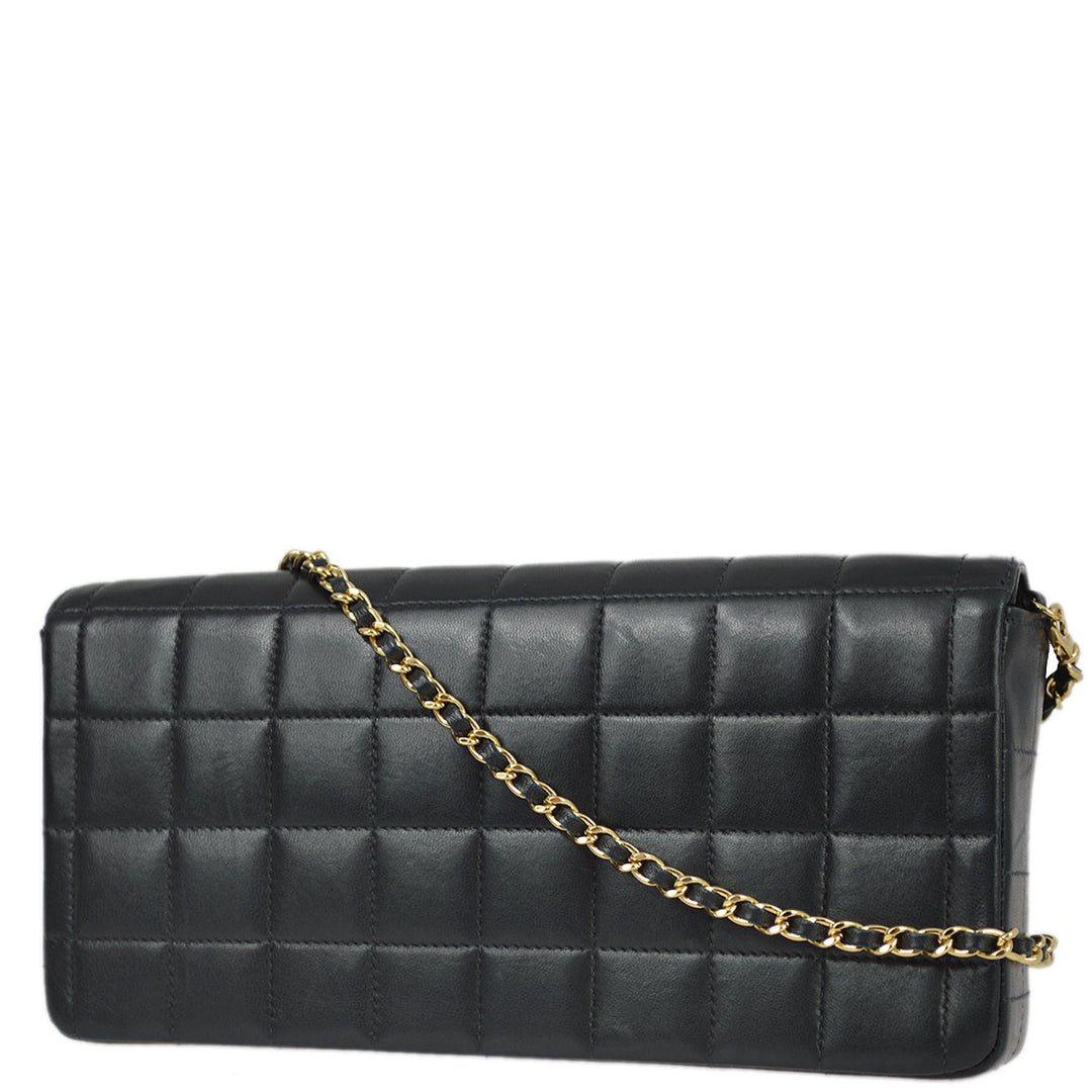 Top Quality Chanel Black Lambskin Choco Bar Shoulder Bag