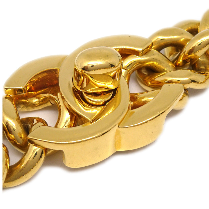 Top Quality Chanel Turnlock Chain Pendant Necklace Gold 96A