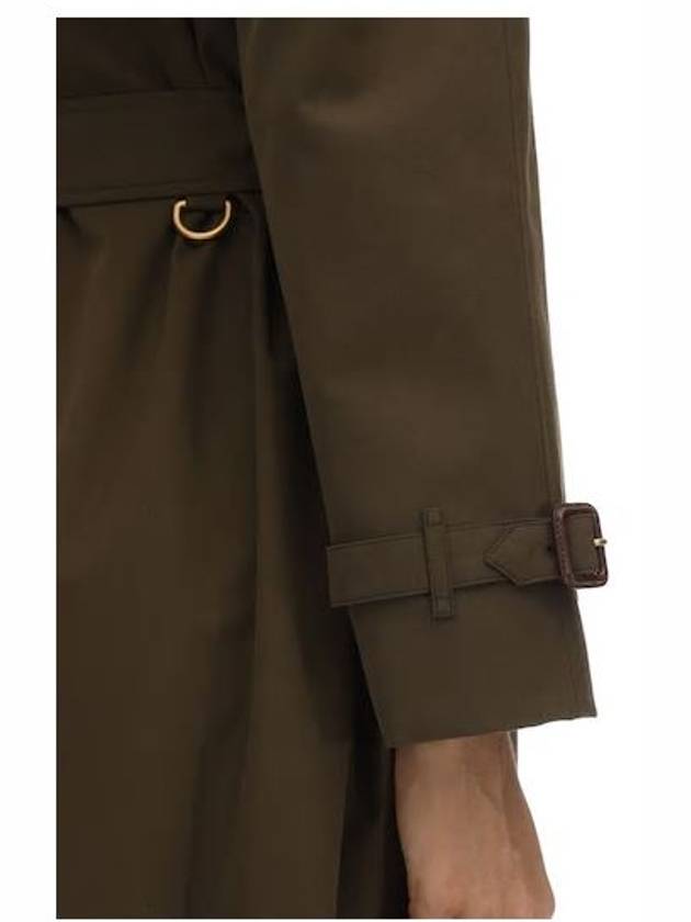 Burberry WoMen's Westminster Heritage Double Trench Coat Military Green