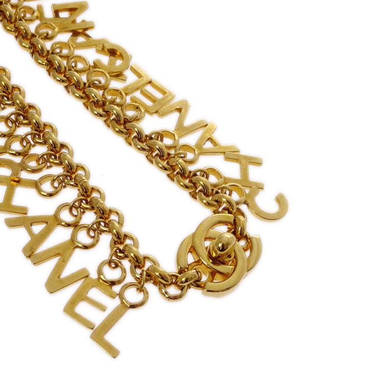 Top Quality Chanel Gold Chain Necklace 96P
