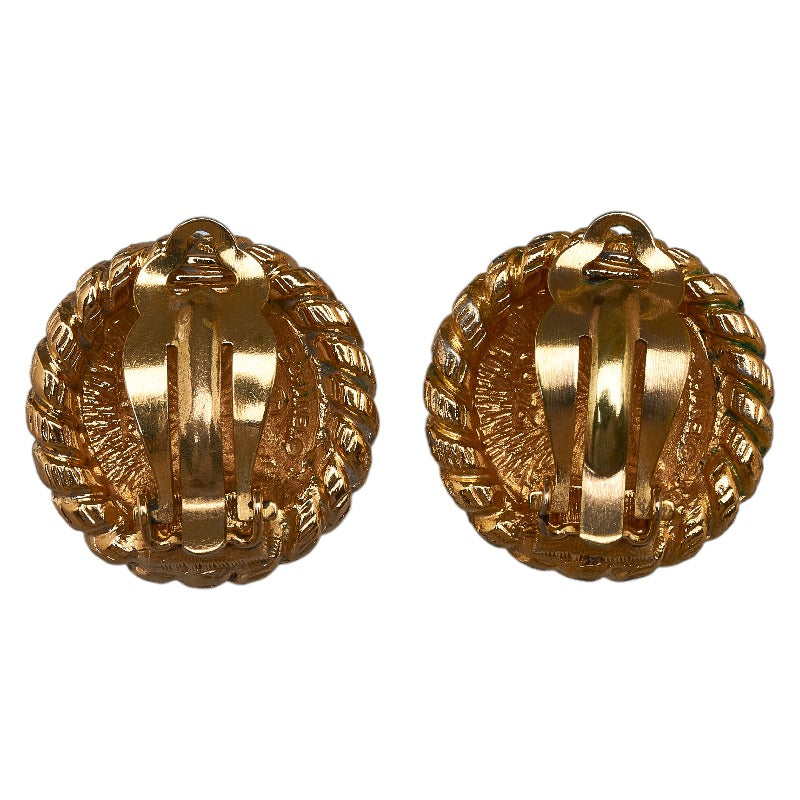 Top Quality Chanel Cocomark Chain Motif Earrings Gold  Ladies Chanel