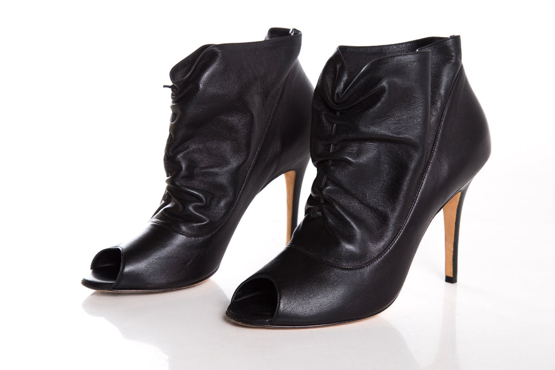 Manolo Blahnik Black Booties SZ 40.5