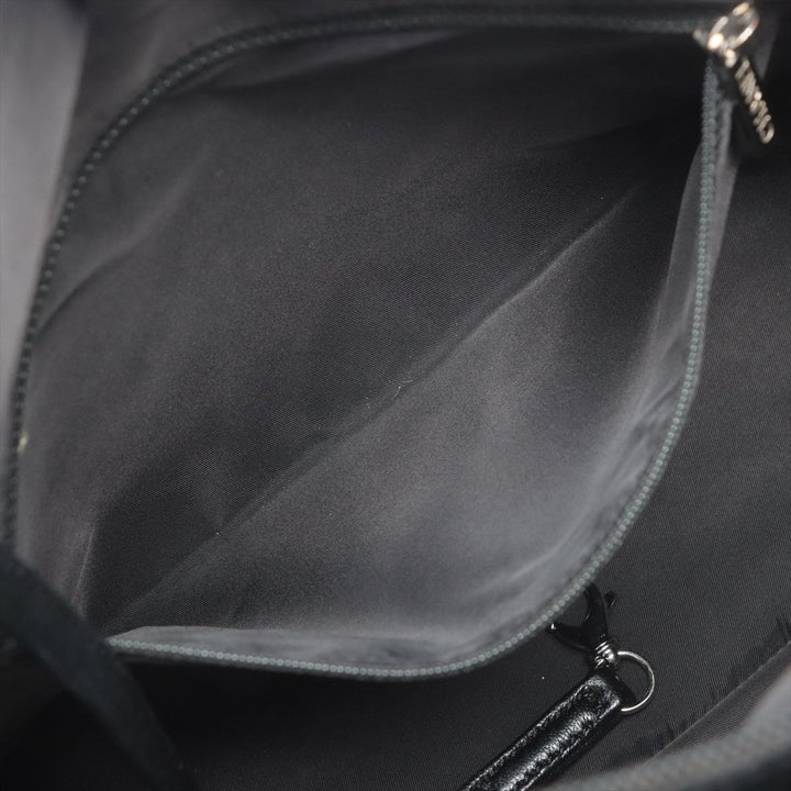 Top Quality Chanel PARIBIARITZ PM  Linen Tote Bag Black Silver Gold