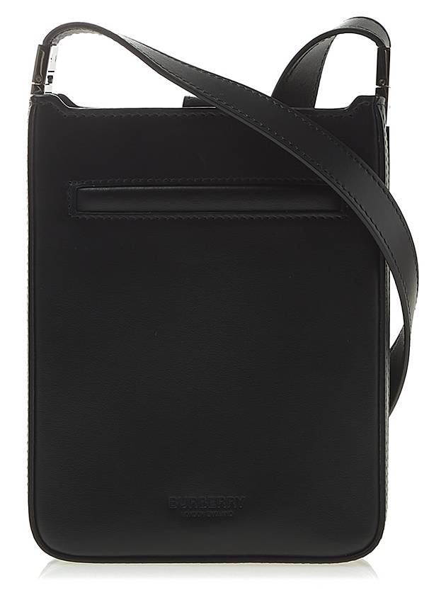 Burberry Olympia Embossed Logo Mini Leather Cross Bag Black