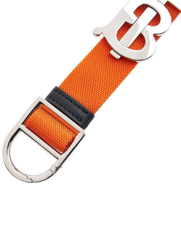 Burberry Monogram Motif Grainy Key Holder Orange