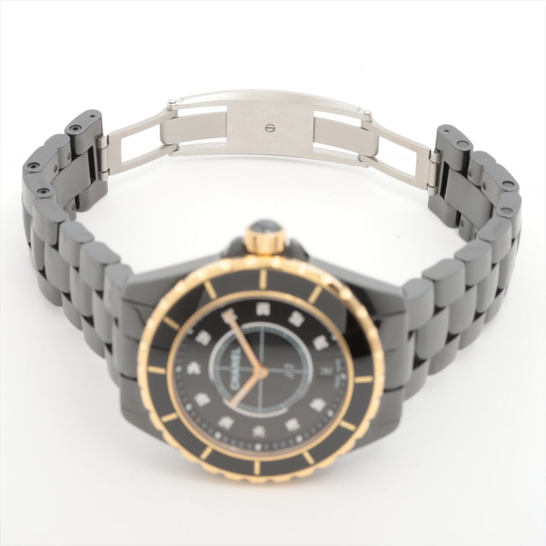 Top Quality Chanel J12 H2543 SSCE QZ Black
