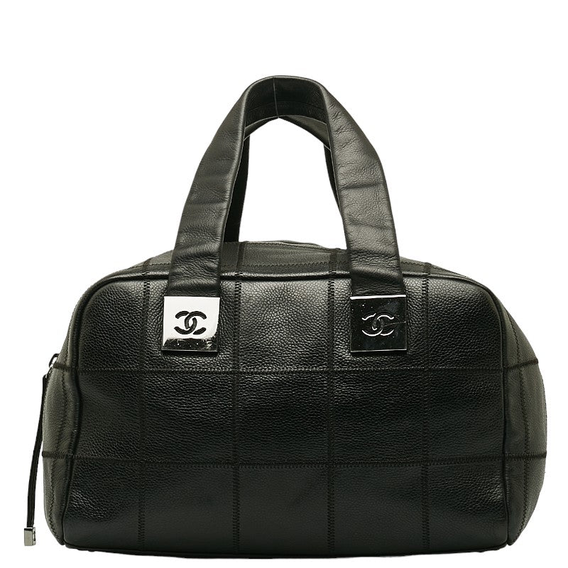 Top Quality Chanel Coco Handbag Mini Boston Bag Black Leather  Chanel