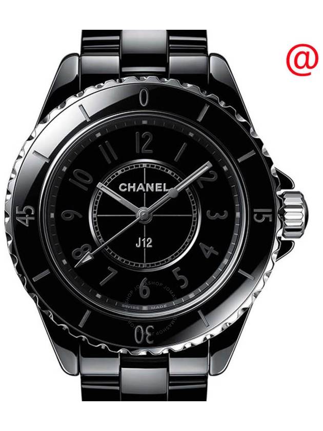 Top Quality Chanel J12 Phantom Quartz Black Dial Ladies Watch H6346 Chanel