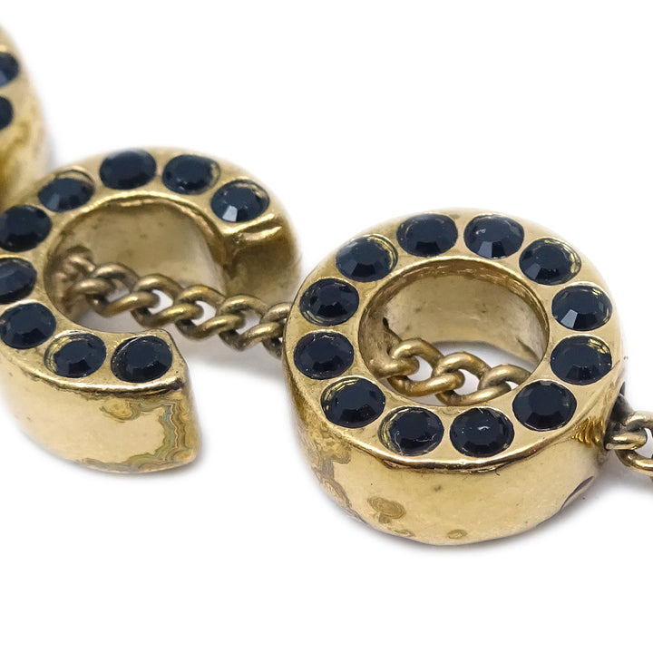 Top Quality Chanel Rhinestone COCO Gold Chain Bracelet 01A