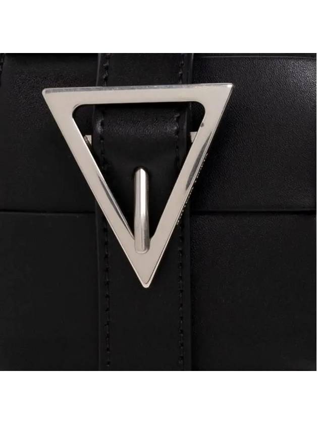 Bottega veneta Urban Leather Crossbody Cassette Black Silver