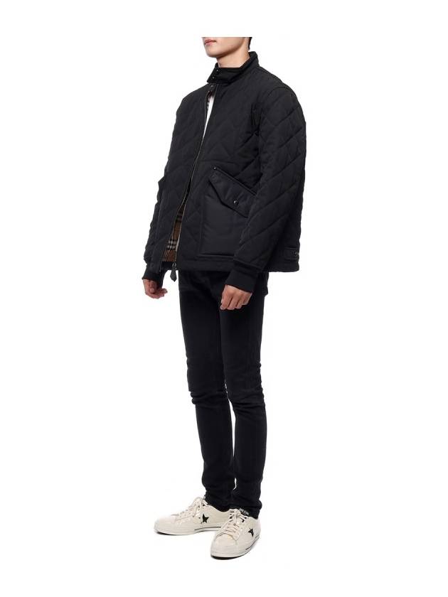 Burberry Diamond Quilted Thermoregulated Jacket Black