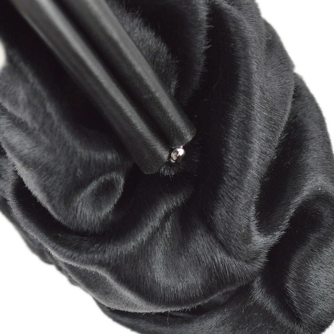 Top Quality Chanel 1989-1991 Black Pony Hair Handbag
