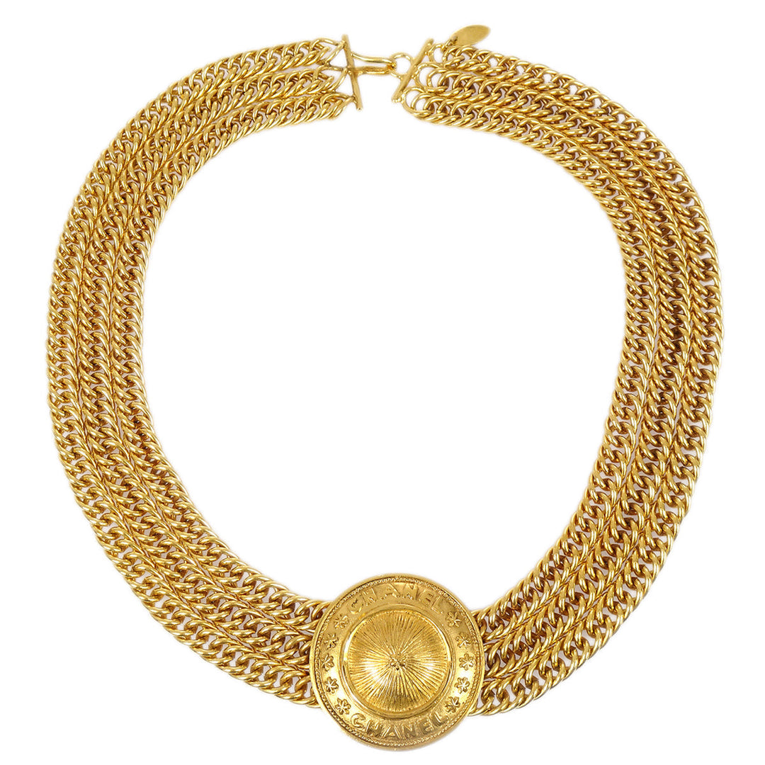 Top Quality Chanel Chain Necklace Gold 3929