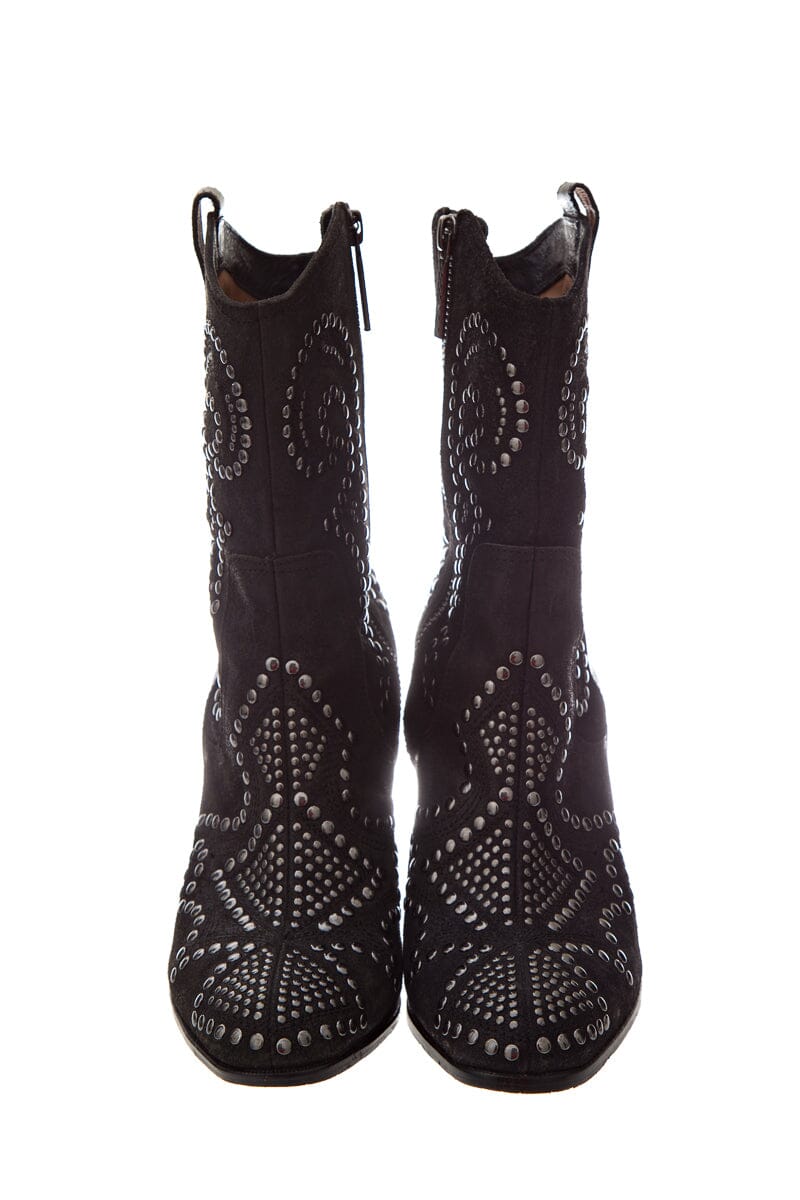 Donald J Pliner Black Studded Booties SZ 7.5