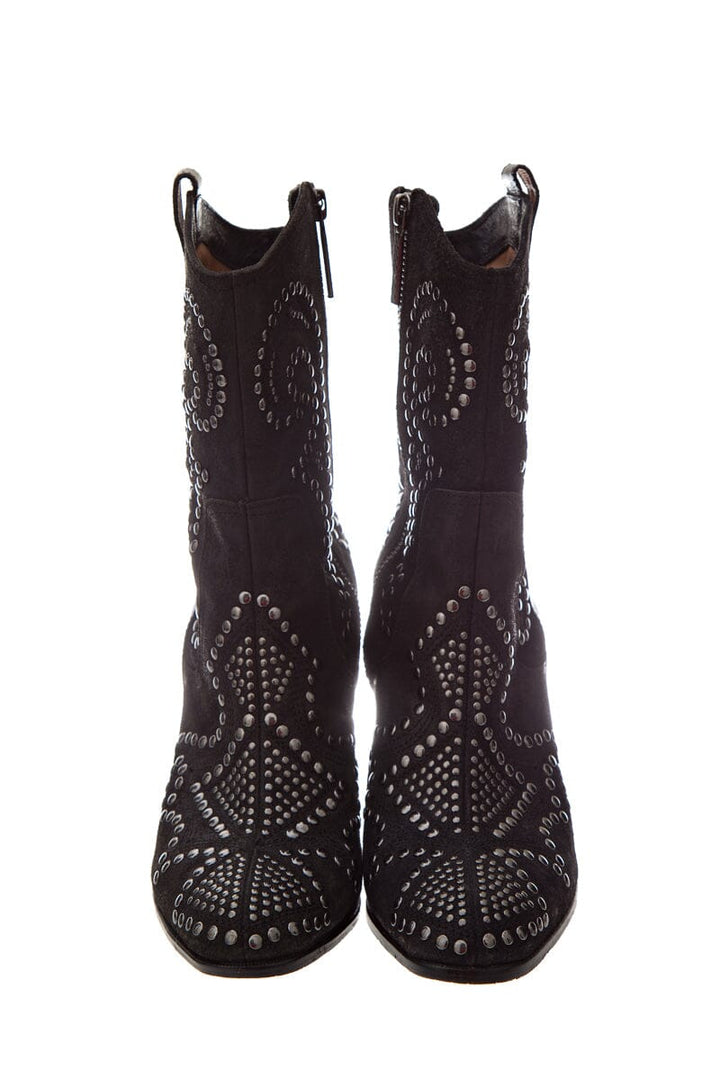 Donald J Pliner Black Studded Booties SZ 7.5