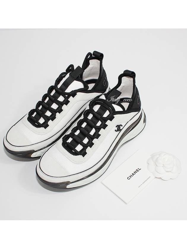 Fabric Suede Calfskin Low-Top Sneakers Dark Grey Chanel