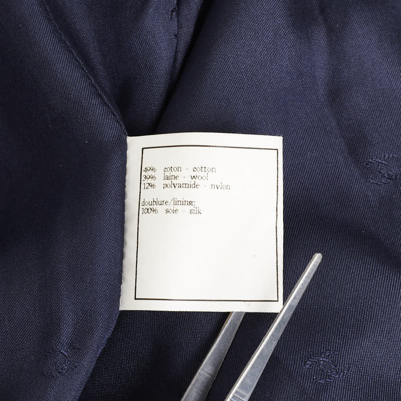 Top Quality Chanel Top Quality Chanel P08686V05287 Cotton/Wool/Nylon Navi White  Navi