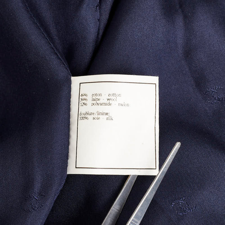 Top Quality Chanel Top Quality Chanel P08686V05287 Cotton/Wool/Nylon Navi White  Navi