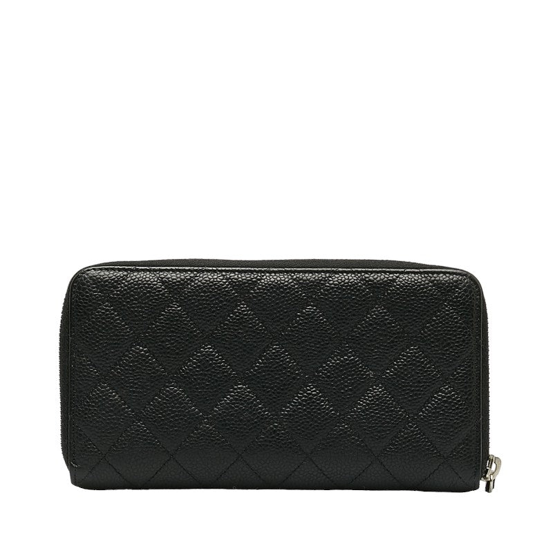 Top Quality Chanel Coco Long Wallet Black Caviar S  Chanel