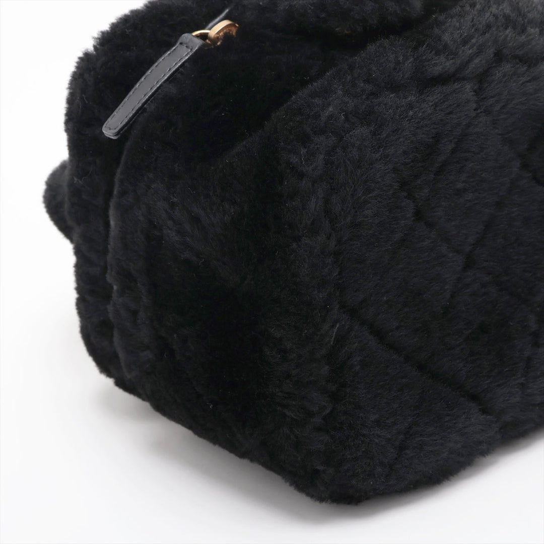 Top Quality Chanel Coco Sealing 2WAY Shoulder Bag Vanity Black G  AS3357
