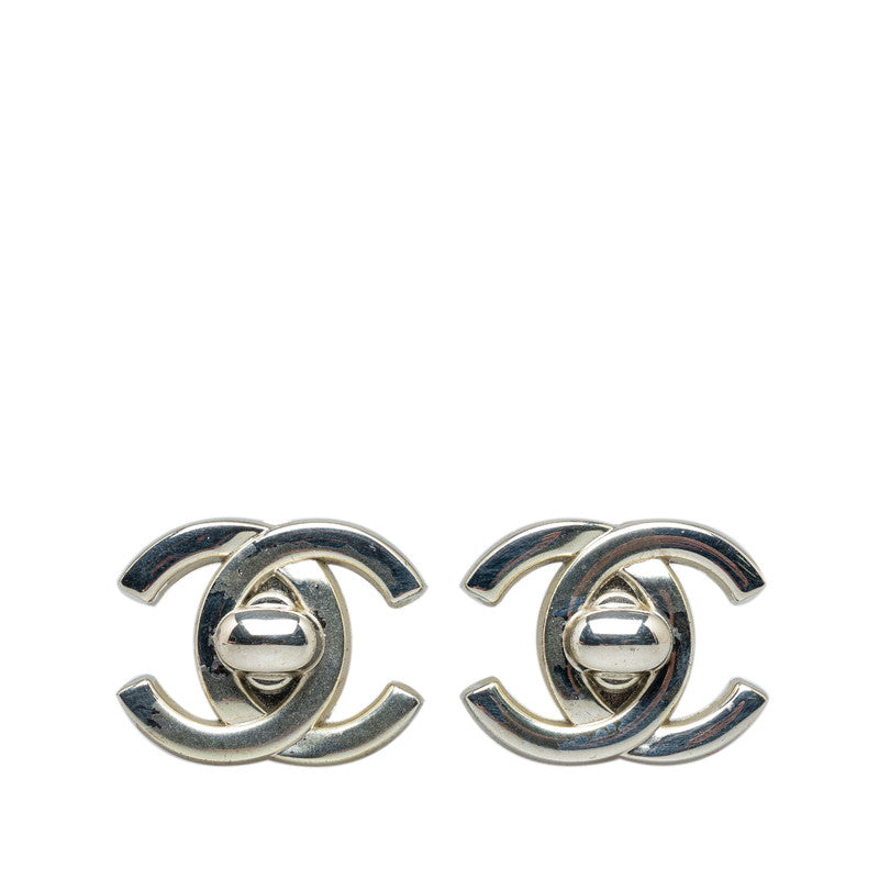 Top Quality Chanel Coco Turn-Lock Earring Silver Metal  Chanel