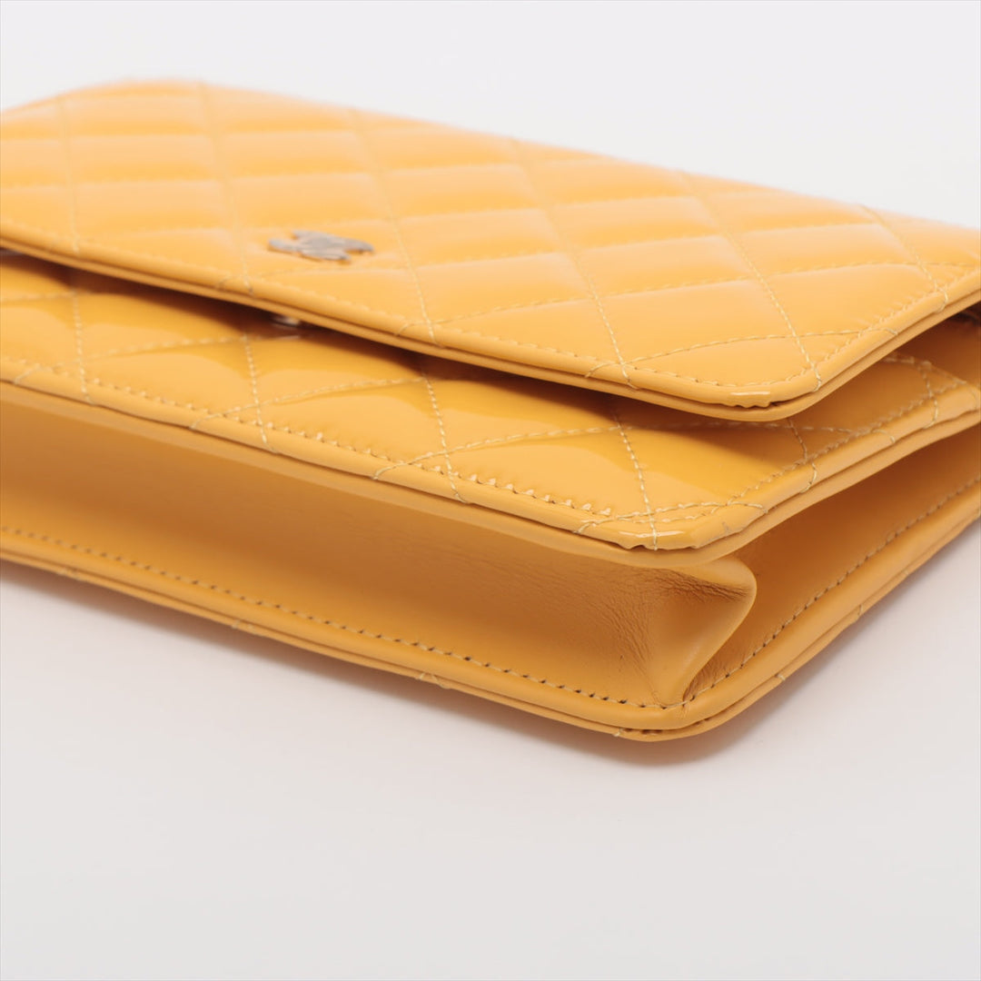 Top Quality Chanel Wallet on Chain in Patent Yellow