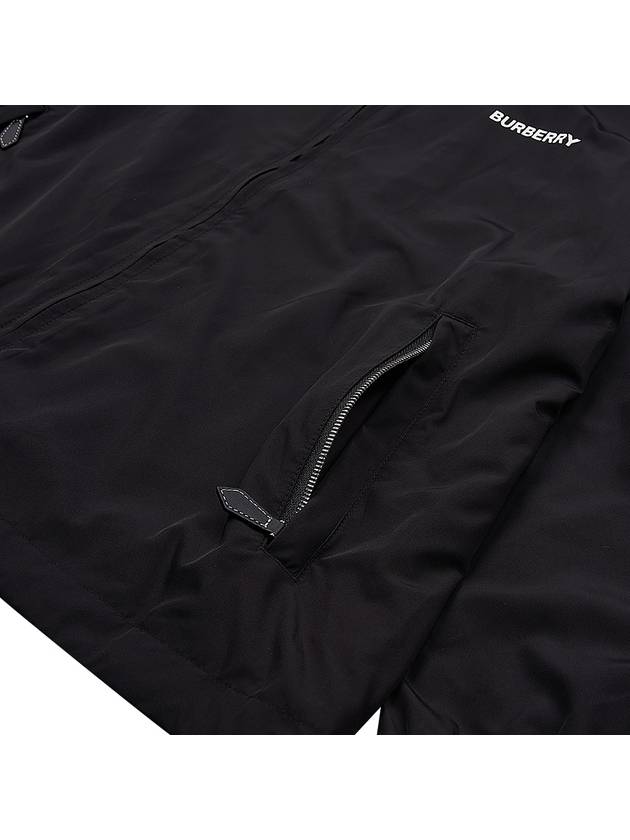 Burberry Men's Horseferry Logo Hooded Jacket Black